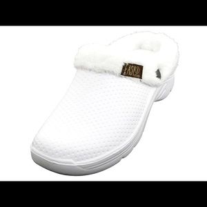 New Women's Faux Fur Lined Clog House Slipper